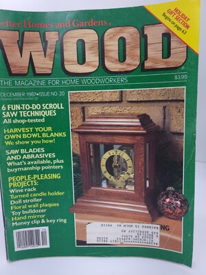 Wood Better Homes & Gardens December 1987 Mantle Clock #20 Woodworking Magazine -image