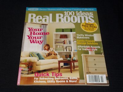 2009 BETTER HOMES & GARDENS 100 IDEAS REAL ROOMS MAGAZINE - E 4523-image