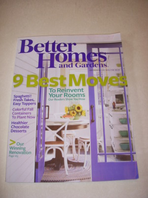 BETTER HOMES AND GARDENS Magazine SEPTEMBER 2009, 9 WAYS TO REINVENT YOUR ROOMS!-image