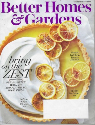 Better Homes & Gardens Magazine - Bring on the Zest - May 2020 - EUC-image