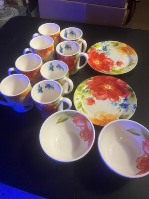 Pier 1 Amelia print replacement dishes (P)-image