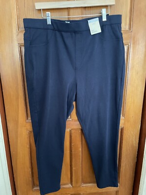 M & S Marks and Spencer Women's Cosy Jeggings US 16 UK 20 SHORT Navy Blue NWT-image