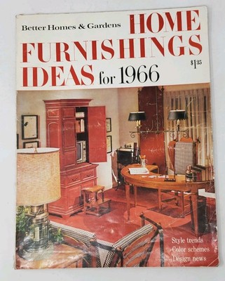 Vtg Better Homes & Gardens Home Furnishings Ideas For 1966 Magazine-image