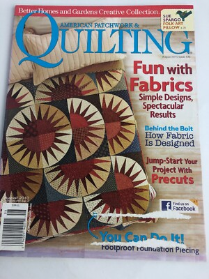 Better Homes and Gardens American Patchwork & Quilting Magazine August 2010-image
