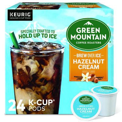 Green Mountain Coffee Roasters Brew Over Ice Hazelnut Cream, K-Cups, 24 Count-image