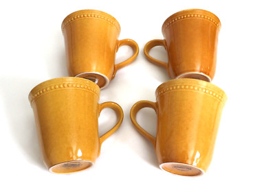 Pier 1 Imports Exclusive Spice Route Ginger   Beaded Stoneware Mug - Set of 4-image