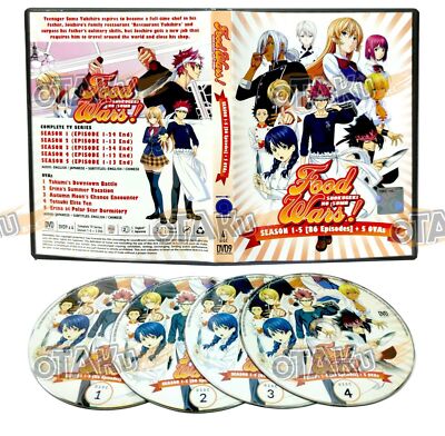 FOOD WARS! SHOKUGEKI NO SOMA (SEA 1-5) -DVD (86 EPS+5 OVA) ENG DUB, SHIP FROM US-image