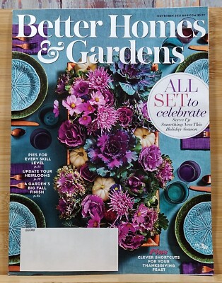 Better Homes & Gardens Magazine NOV 2021 All Set to Celebrate Serve Up Something-image