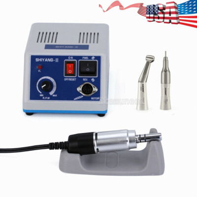 Dental Lab Marathon Electric Micromotor Contra Angle/Straight Handpiece Polisher-image