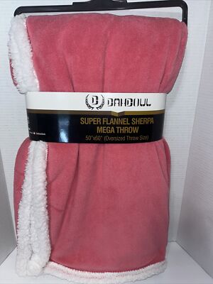 Dahdoul Super Flannel Sherpa Mega Throw 50x60