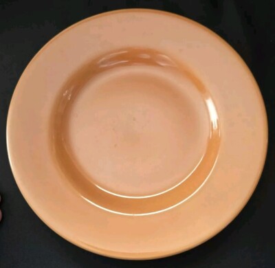 SET OF 2 PIER 1  BOHEMIAN RUST ORANGE SALAD PLATES 8