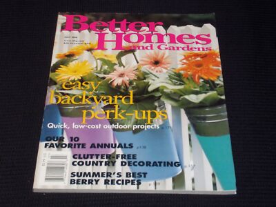 1999 JULY BETTER HOMES & GARDENS MAGAZINE - BACKYARD PERK-UPS COVER - E 4499-image