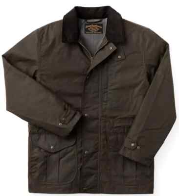 Filson Cover Cloth Woodland Jacket - XL - 20235879 Cabin Waxed Dark Brown Hood-image
