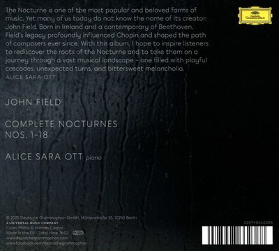 ALICE SARA OTT JOHN FIELD: COMPLETE NOCTURNES NEW CD-image