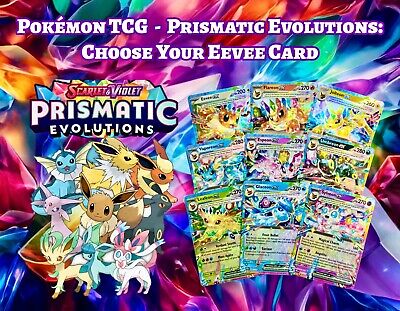 Pokemon TCG - Prismatic Evolutions: Choose Your Eevee Card! Umbreon & More | NM-image