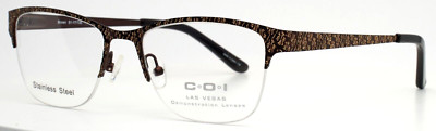 CONTINENTAL OPTICAL IMPORTS Las Vegas Brown Womens Eyeglasses 51-17-135 B:37-image