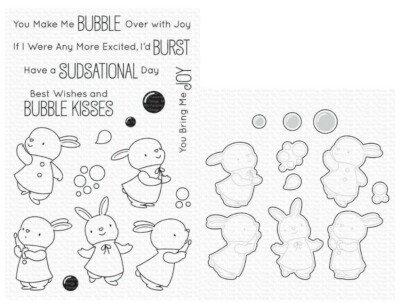 My Favorite Things BB Bubble Over With Joy Stamp & Die Sets BB157/1283 Retired-image