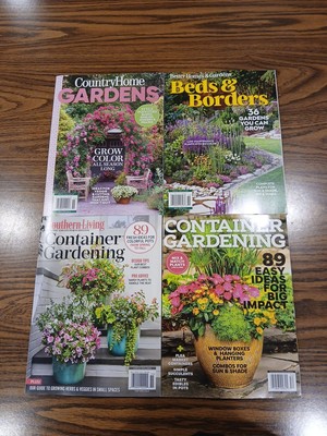 Lot of 4 Gardening Magazines BH&G Country Living Southern Living -image