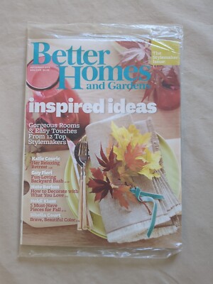 New Sealed  Better Homes And Garden Magazine September 2012-image