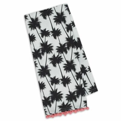 DII Design Imports Palm Printed Embellished ~ 18x28 in ~ NWT-image