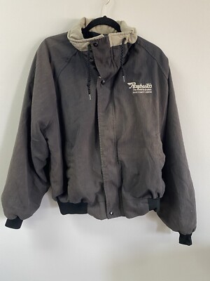 VTG Lightweight Bomber Jacket XL Blue Made in USA California Outerwear FADE-image