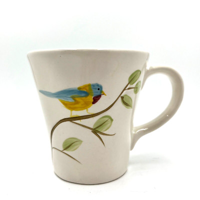 Pier 1 Imports Robin Hand-Painted Earthenware Mug 16 ounce-image