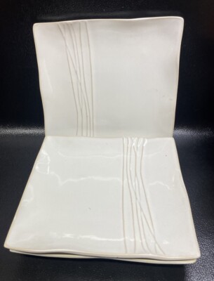 Pier 1 Sakui Square Salad Dessert Plates 8 1/2