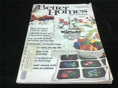 Better Homes and Gardens Magazine February 1977 Wildflowers that Bloom Forever-image