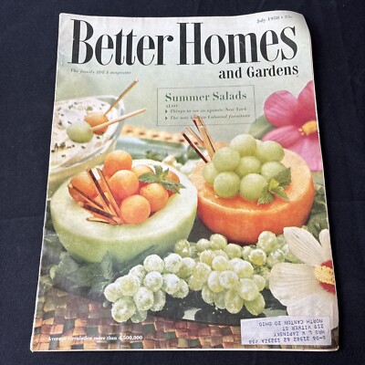 Better Homes & Gardens Magazine July 1958 Summer Salads-image