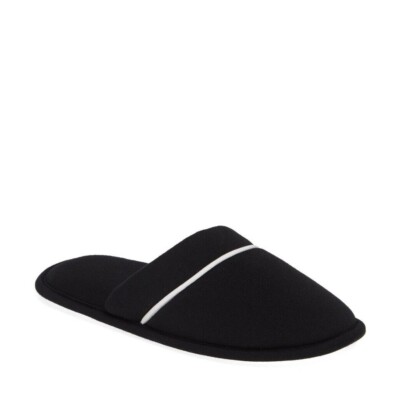 NORDSTROM Black Moonlight Scuff Slippers Slides SMALL 5 6 6.5 M Cozy Super-Soft-image