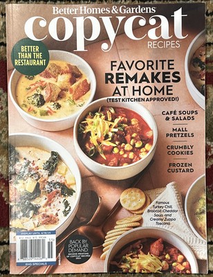 Better Homes & Gardens Magazine Back By Popular Demand Copycat Recipes -image
