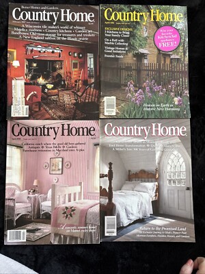 COUNTRY HOME Magazine – Lot of 4 1987 To 1991 - Excellent Condition-image
