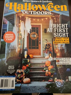Better Homes & Gardens HALLOWEEN Outdoors Magazine Projects Decor Fall Holiday-image