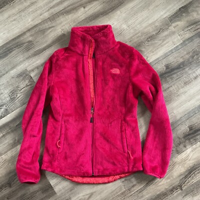 The North Face Jacket Womens Small Full Zip Sherpa Fleece Soft Cozy Pink-image