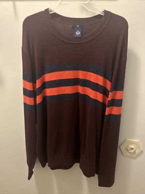 Gap Sweater Adult 2XL Burgundy Mainstay Crew Neck Long Sleeve Great Condition-image