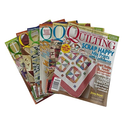 Better Homes & Gardens American Patchwork & Quilting Magazines Full Year 2012-image