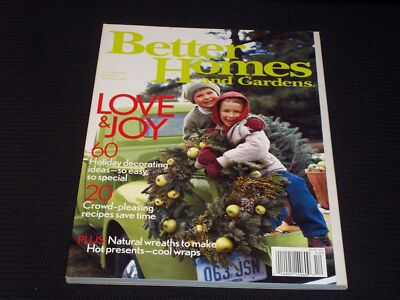 2003 DECEMBER BETTER HOMES & GARDENS MAGAZINE - LOVE & JOY COVER - E 4660-image