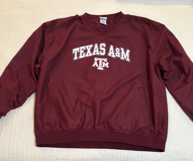 Vintage Texas A&M University Aggies Jacket Mens Ex-Large Pro Edge Windbreaker-image
