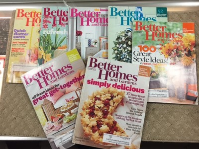 LOT OF (7) BETTER HOMES & GARDEN  MAGAZINES  TAKE A LOOK AT THESE WOW (P60)-image
