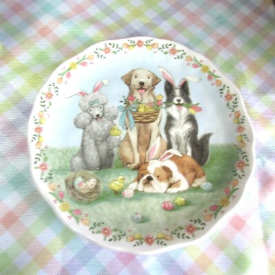 Pier 1 Imports DOG EASTER PARADE Dinnerware 9