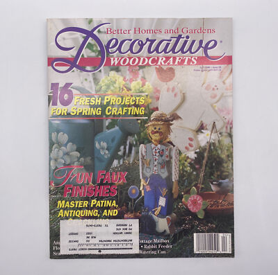 Decorative Woodcrafts Magazine April 1996 With Patterns Better Homes Gardens-image