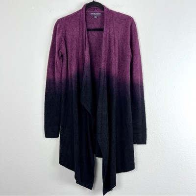 Barefoot Dreams | Bamboo Chic Lite Cardigan Purple Ombre Soft Cozy Waterfall S/M-image