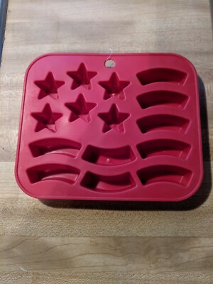 Flip Flop Novelty Ice Cube American Flag- Ice Mold Tray-image