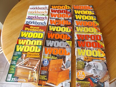 Vintage Wood Magazines (by Better Homes and Gardens) Box Lot 24 Issues 2008-2010-image