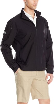 NWOT! Callaway Weather Series Men’s Full-Zip Black Windbreaker Jacket - Size XL-image
