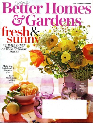 Better Homes & Gardens Magazine June 2020 Make Your Patio Luch & Tropical-image