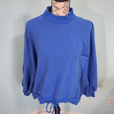 Nap Women’s Lounge Sweater extra Large blue Sweatshirt Cozy Comfort Sweatshirt -image