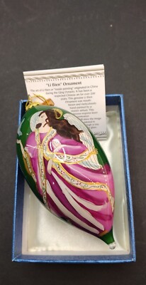 Pier 1 Imports Christmas  Ornament-Angel of Peace-Li Bein inside painting 2014. -image