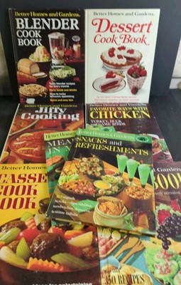 Lot 8 1960s Vtg MCM Cookbooks Cook Book BETTER HOMES & GARDENS CREATIVE COOKING -image