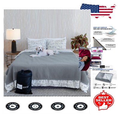 Luxury Machine Washable Waterproof Blanket, 65x80” - Ideal for Pets & Adventures-image